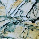 cave painting of lions